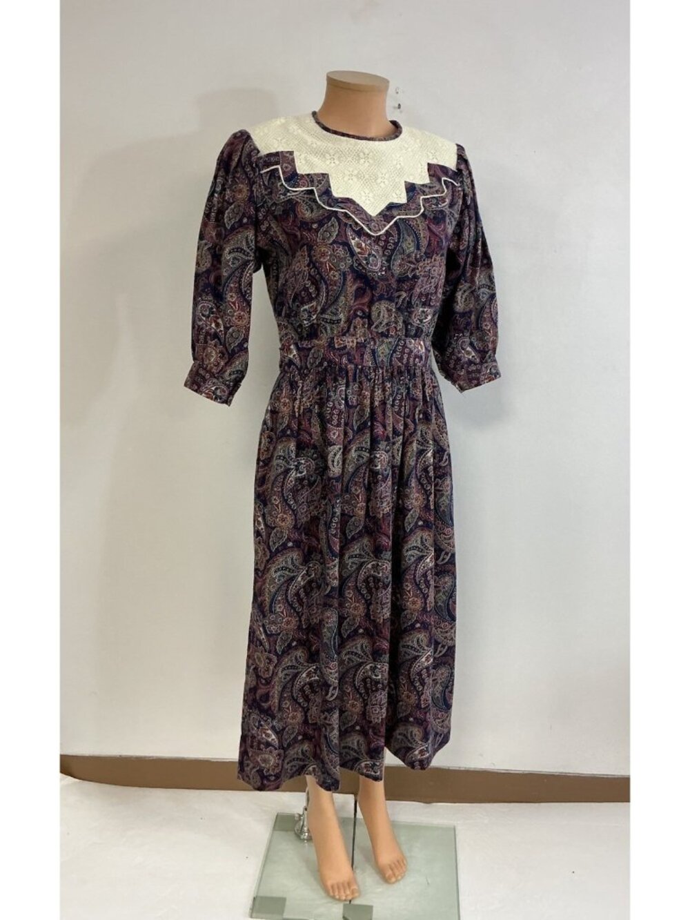 Lanz Vintage 90’s Maxi Dress Made USA Womens 8